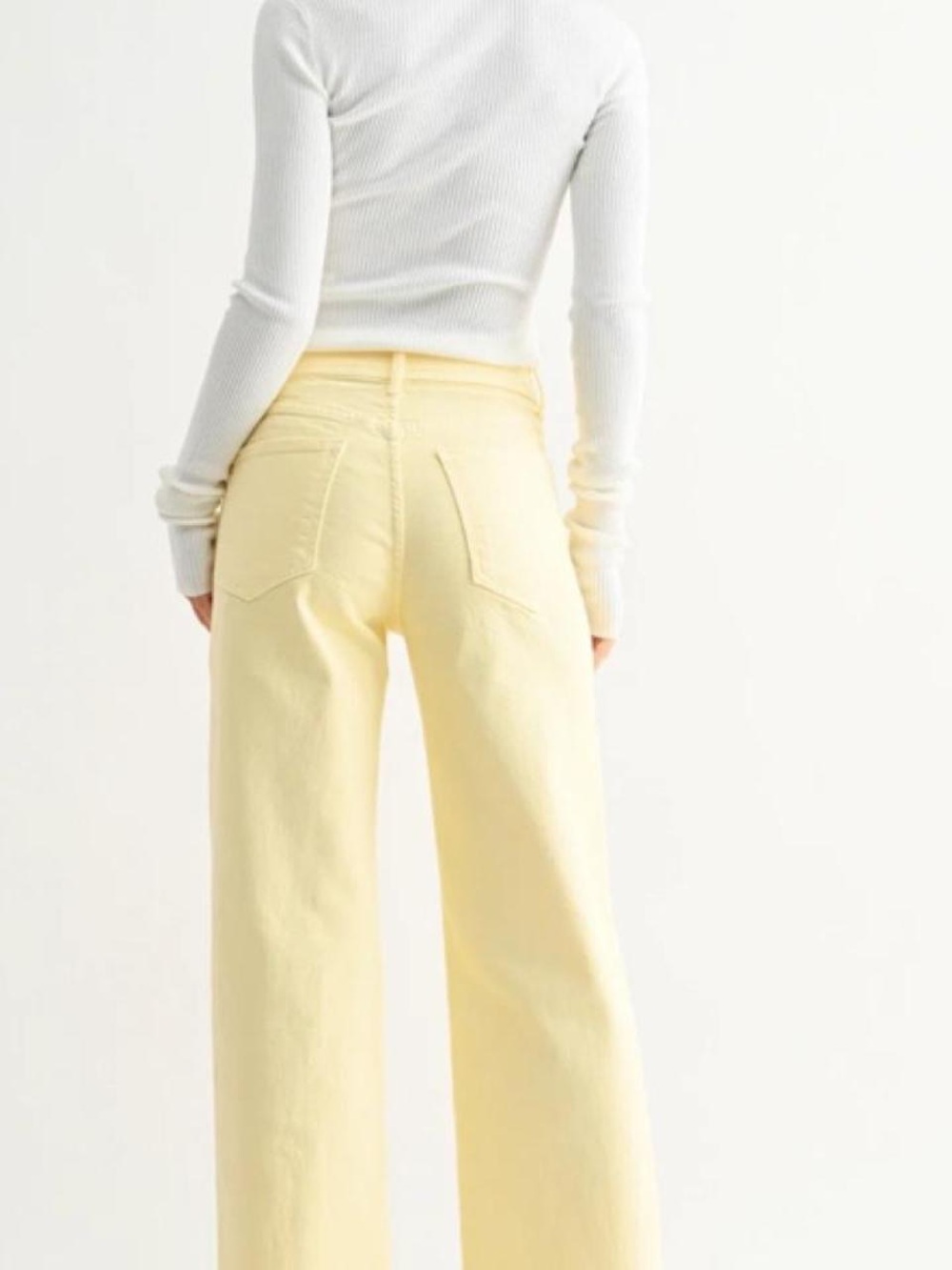 Yellow High-Rise Wide Leg Flare Jeans 🌼🌼🌼